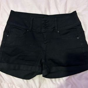 Wax Jean- Black Jean Shorts